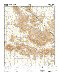 Orange Butte Arizona Current topographic map, 1:24000 scale, 7.5 X 7.5 Minute, Year 2014