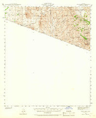 Oro Blanco Arizona Historical topographic map, 1:62500 scale, 15 X 15 Minute, Year 1942
