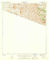 Oro Blanco Arizona Historical topographic map, 1:62500 scale, 15 X 15 Minute, Year 1942