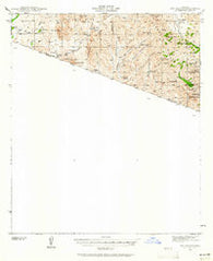 Oro Blanco Arizona Historical topographic map, 1:62500 scale, 15 X 15 Minute, Year 1942