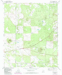 Ortega Mountain Arizona Historical topographic map, 1:24000 scale, 7.5 X 7.5 Minute, Year 1971
