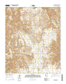 Osborne Well Arizona Current topographic map, 1:24000 scale, 7.5 X 7.5 Minute, Year 2014