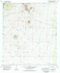 Outlaw Mountain Arizona Historical topographic map, 1:24000 scale, 7.5 X 7.5 Minute, Year 1958