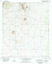 Outlaw Mountain Arizona Historical topographic map, 1:24000 scale, 7.5 X 7.5 Minute, Year 1958