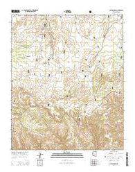 Outlaw Draw Arizona Current topographic map, 1:24000 scale, 7.5 X 7.5 Minute, Year 2014