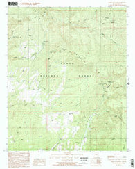 Oxbow Mountain Arizona Historical topographic map, 1:24000 scale, 7.5 X 7.5 Minute, Year 1990