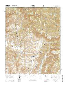 Oxbow Mountain Arizona Current topographic map, 1:24000 scale, 7.5 X 7.5 Minute, Year 2014
