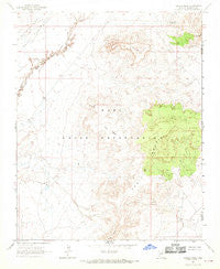 Padilla Mesa Arizona Historical topographic map, 1:24000 scale, 7.5 X 7.5 Minute, Year 1967
