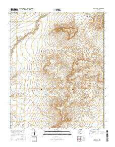 Padilla Mesa Arizona Current topographic map, 1:24000 scale, 7.5 X 7.5 Minute, Year 2014
