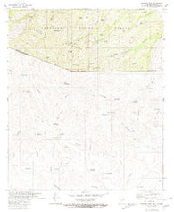 Pajarito Peak Arizona Historical topographic map, 1:24000 scale, 7.5 X 7.5 Minute, Year 1981