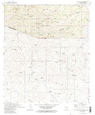 Pajarito Peak Arizona Historical topographic map, 1:24000 scale, 7.5 X 7.5 Minute, Year 1981