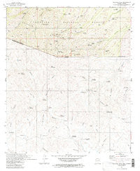 Pajarito Peak Arizona Historical topographic map, 1:24000 scale, 7.5 X 7.5 Minute, Year 1981