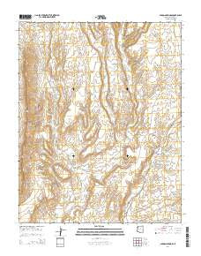 Pakoon Springs Arizona Current topographic map, 1:24000 scale, 7.5 X 7.5 Minute, Year 2014