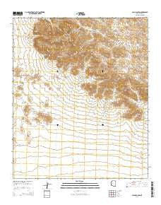 Palm Canyon Arizona Current topographic map, 1:24000 scale, 7.5 X 7.5 Minute, Year 2014