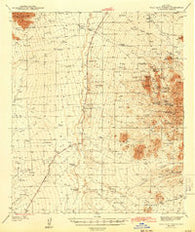 Palo Alto Ranch Arizona Historical topographic map, 1:62500 scale, 15 X 15 Minute, Year 1943