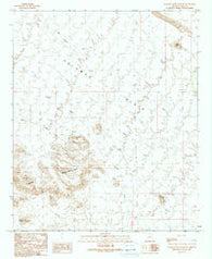 Palomas Mountains NE Arizona Historical topographic map, 1:24000 scale, 7.5 X 7.5 Minute, Year 1990