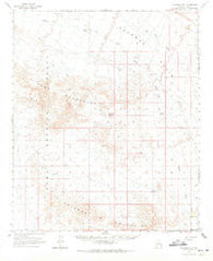 Palomas Mts Arizona Historical topographic map, 1:62500 scale, 15 X 15 Minute, Year 1965