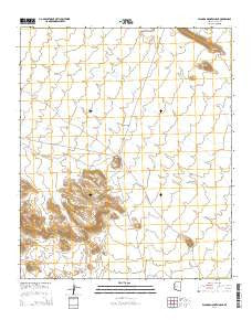 Palomas Mountains NE Arizona Current topographic map, 1:24000 scale, 7.5 X 7.5 Minute, Year 2014