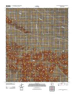 Palomas Mountains NW Arizona Historical topographic map, 1:24000 scale, 7.5 X 7.5 Minute, Year 2011