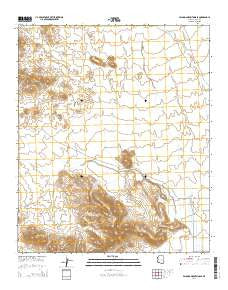 Palomas Mountains SE Arizona Current topographic map, 1:24000 scale, 7.5 X 7.5 Minute, Year 2014