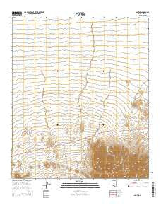 Pan Tak Arizona Current topographic map, 1:24000 scale, 7.5 X 7.5 Minute, Year 2014