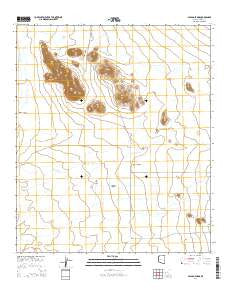Papago Farms Arizona Current topographic map, 1:24000 scale, 7.5 X 7.5 Minute, Year 2014