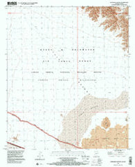 Paradise Canyon Arizona Historical topographic map, 1:24000 scale, 7.5 X 7.5 Minute, Year 1996