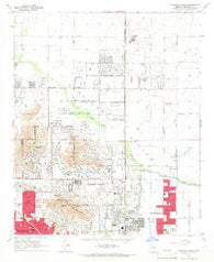 Paradise Valley Arizona Historical topographic map, 1:24000 scale, 7.5 X 7.5 Minute, Year 1965