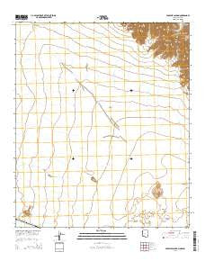 Paradise Canyon Arizona Current topographic map, 1:24000 scale, 7.5 X 7.5 Minute, Year 2014