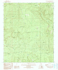 Parallel Canyon Arizona Historical topographic map, 1:24000 scale, 7.5 X 7.5 Minute, Year 1990