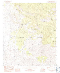 Park Creek Cabins Arizona Historical topographic map, 1:24000 scale, 7.5 X 7.5 Minute, Year 1989