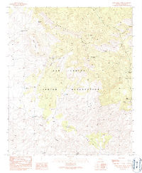 Park Creek Cabins Arizona Historical topographic map, 1:24000 scale, 7.5 X 7.5 Minute, Year 1989