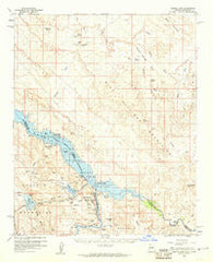 Parker Dam Arizona Historical topographic map, 1:62500 scale, 15 X 15 Minute, Year 1959