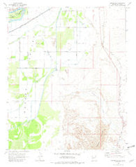 Parker SE Arizona Historical topographic map, 1:24000 scale, 7.5 X 7.5 Minute, Year 1970