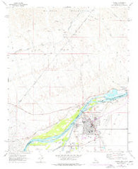 Parker Arizona Historical topographic map, 1:24000 scale, 7.5 X 7.5 Minute, Year 1970