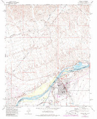 Parker Arizona Historical topographic map, 1:24000 scale, 7.5 X 7.5 Minute, Year 1970