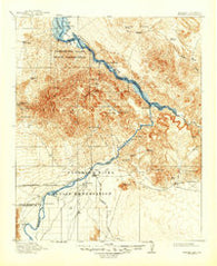 Parker Arizona Historical topographic map, 1:125000 scale, 30 X 30 Minute, Year 1911