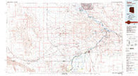 Parker Arizona Historical topographic map, 1:100000 scale, 30 X 60 Minute, Year 1985
