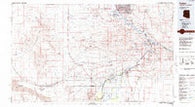 Parker Arizona Historical topographic map, 1:100000 scale, 30 X 60 Minute, Year 1985