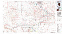Parker Arizona Historical topographic map, 1:100000 scale, 30 X 60 Minute, Year 1985