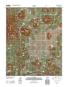 Parks Arizona Historical topographic map, 1:24000 scale, 7.5 X 7.5 Minute, Year 2012