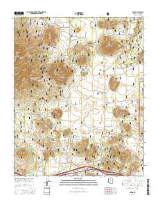 Parks Arizona Current topographic map, 1:24000 scale, 7.5 X 7.5 Minute, Year 2014