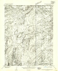 Pastora Peak NE Arizona Historical topographic map, 1:24000 scale, 7.5 X 7.5 Minute, Year 1953