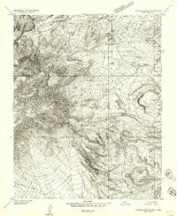 Pastora Peak SE New Mexico Historical topographic map, 1:24000 scale, 7.5 X 7.5 Minute, Year 1953