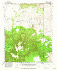 Pastora Peak Arizona Historical topographic map, 1:62500 scale, 15 X 15 Minute, Year 1953