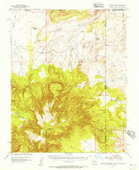 Pastora Peak Arizona Historical topographic map, 1:62500 scale, 15 X 15 Minute, Year 1953