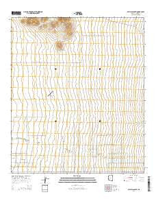 Pat Hills South Arizona Current topographic map, 1:24000 scale, 7.5 X 7.5 Minute, Year 2014