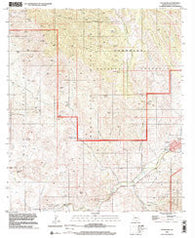 Patagonia Arizona Historical topographic map, 1:24000 scale, 7.5 X 7.5 Minute, Year 1996