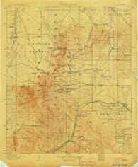 Patagonia Arizona Historical topographic map, 1:125000 scale, 30 X 30 Minute, Year 1905