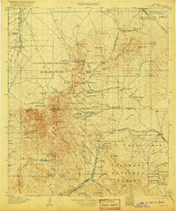 Patagonia Arizona Historical topographic map, 1:125000 scale, 30 X 30 Minute, Year 1905